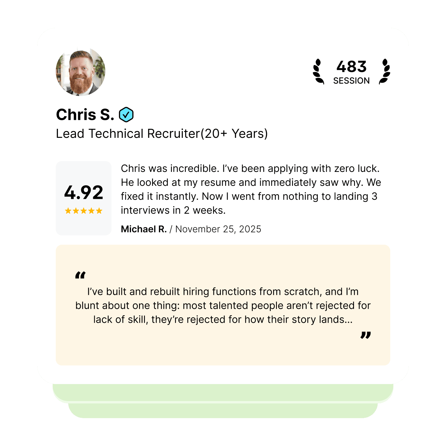 land your next interview with help from a recruiter