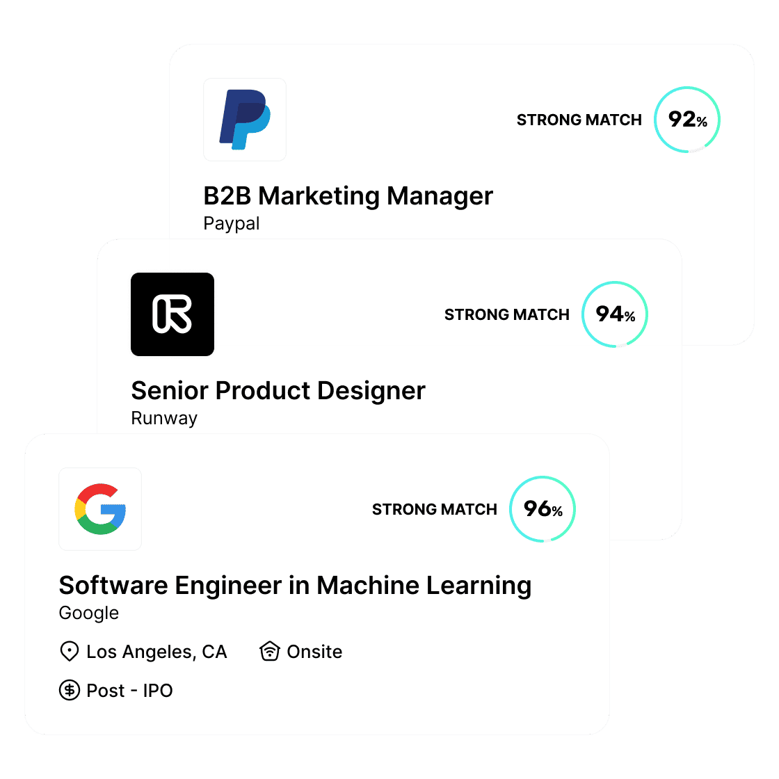Jobright personalized AI job matching dashboard with recommended jobs