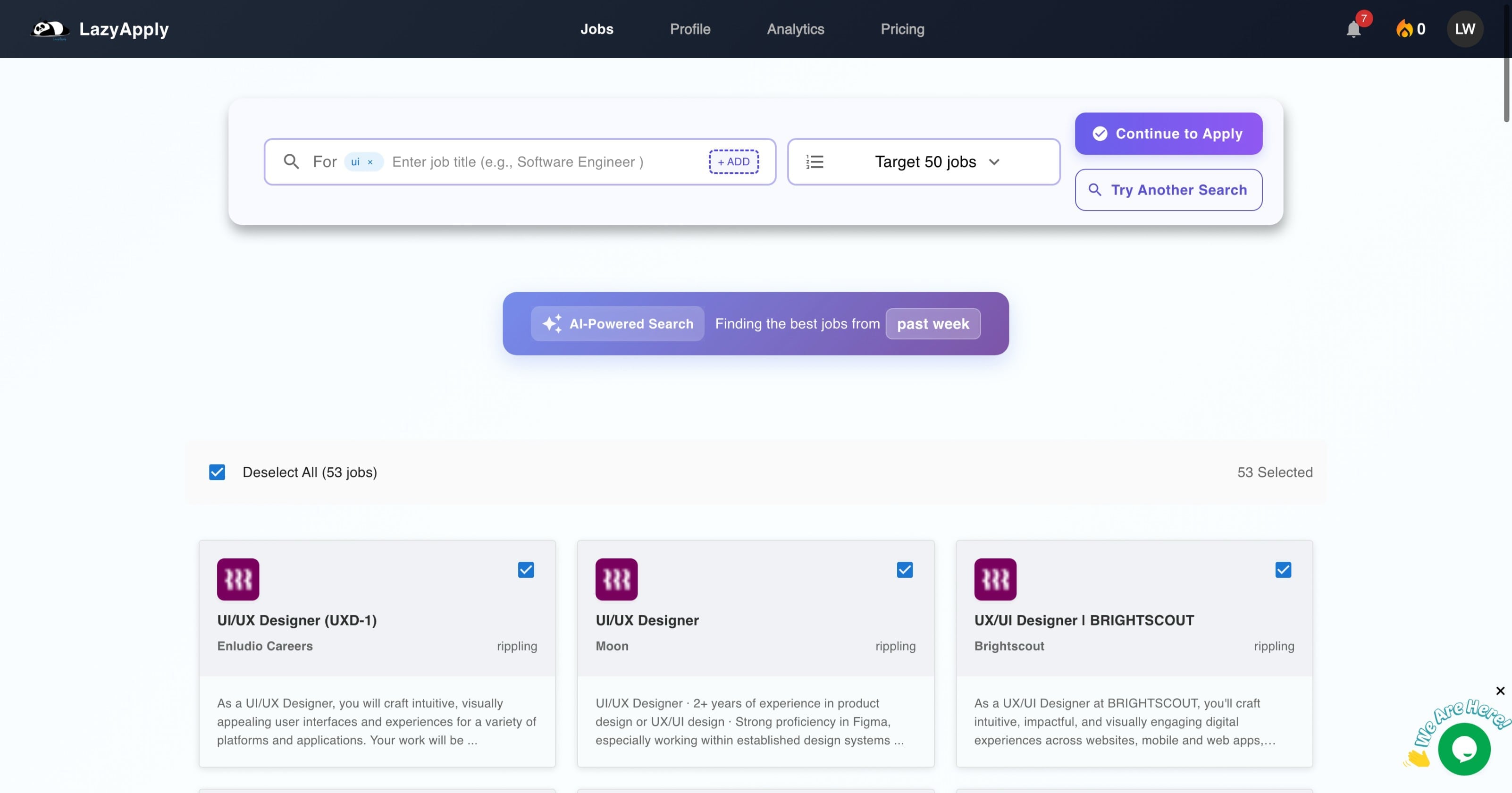 LazyApply screenshot