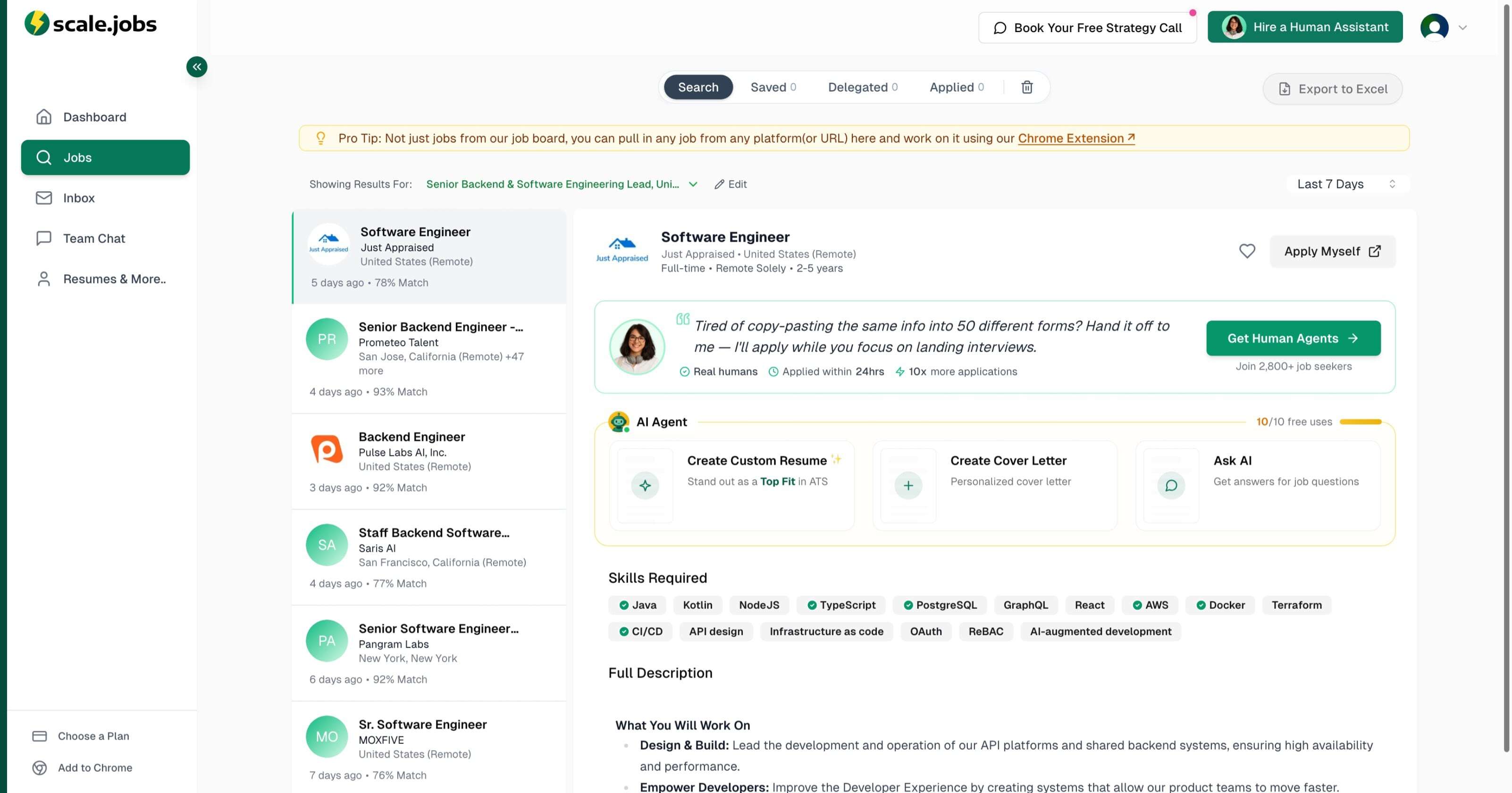 Scale.jobs screenshot